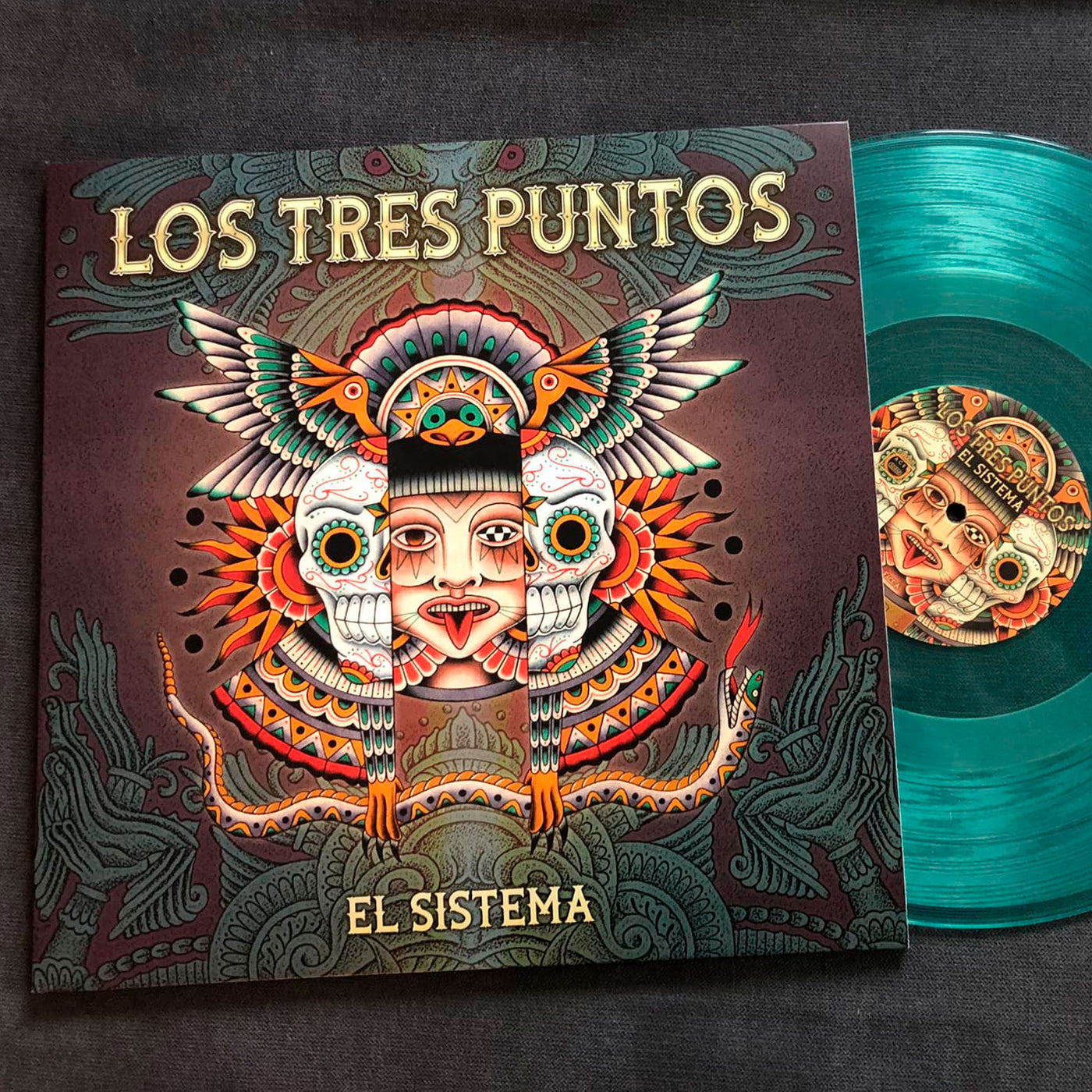 LOS TRES PUNTOS "El Sistema", vinyle vert translucide !