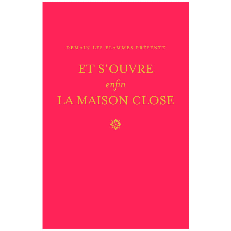 Et s’ouvre enfin la maison close - Nathan Golshem