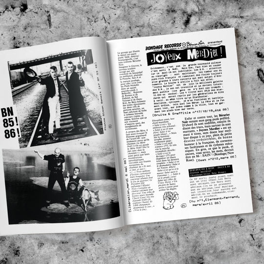 Berurier Noir "a bien marrer hiier souar", dossier de presse illustré 1986