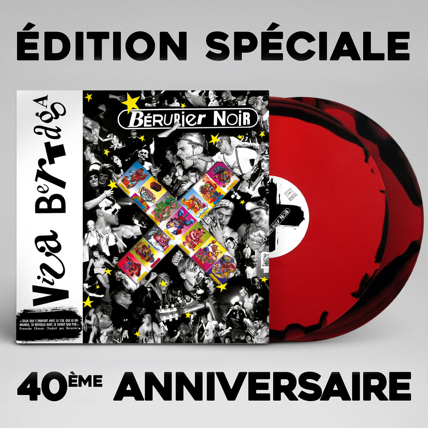 Bérurier Noir "Viva Bertaga" double vinyle édition 40eme anniversaire