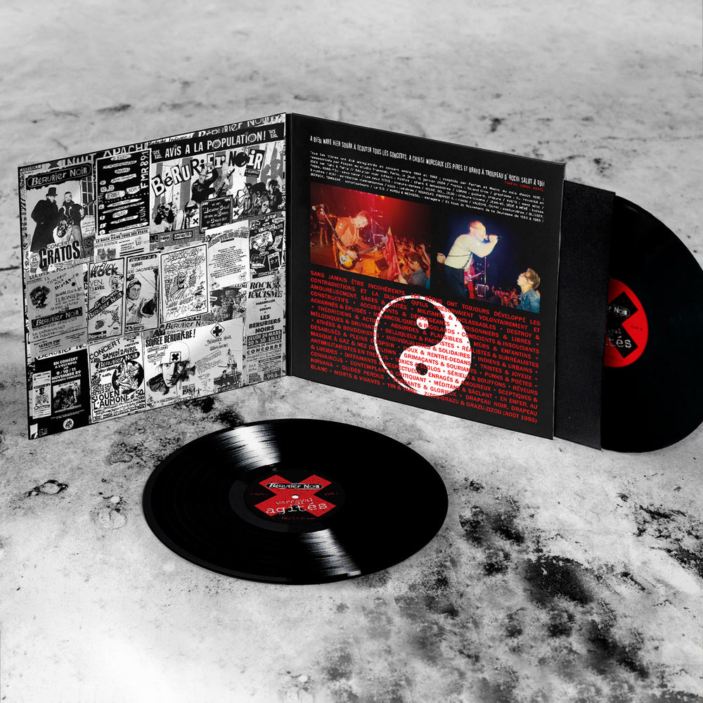 BERURIER NOIR "carnaval des agités" double vinyle noir, pochette gatefold