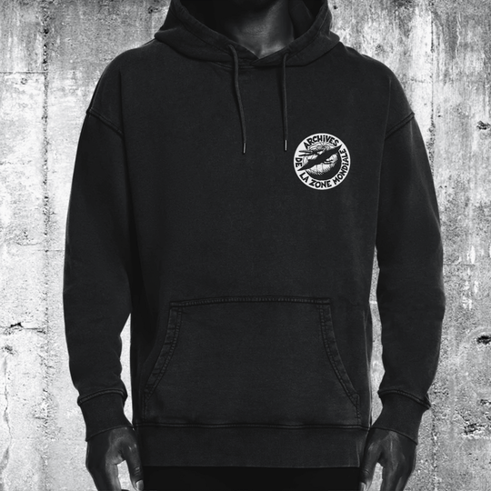 Sweat-shirt AZM "Qu'un son impur abreuve nos sillons" impression recto verso. 100% coton bio & équitable 