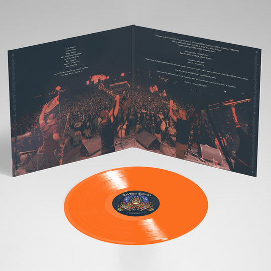 vinyle de Los Tres Puntos, "live in Mexico", disque orange, pochette gatefold