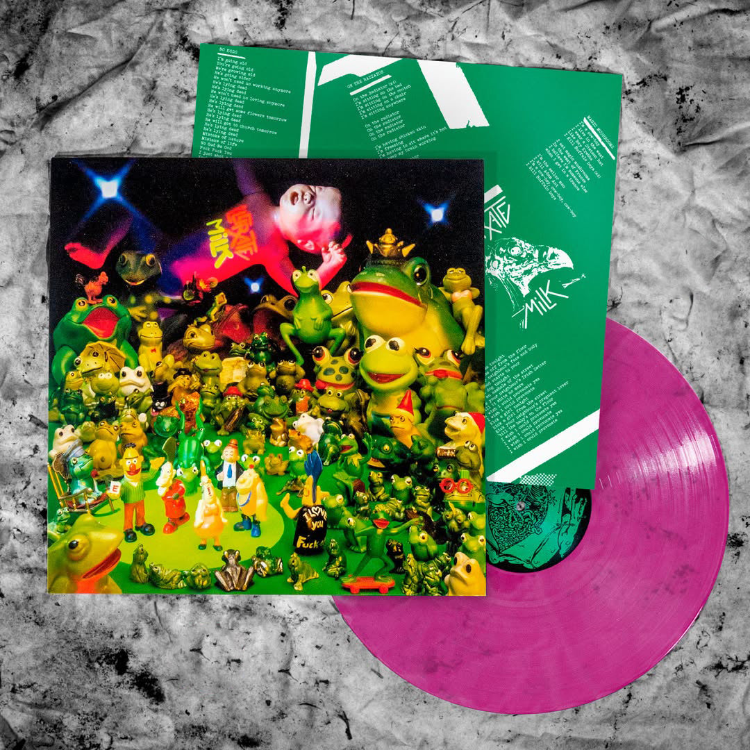 Lucrate Milk "I Love you..." vinyle magenta transparent