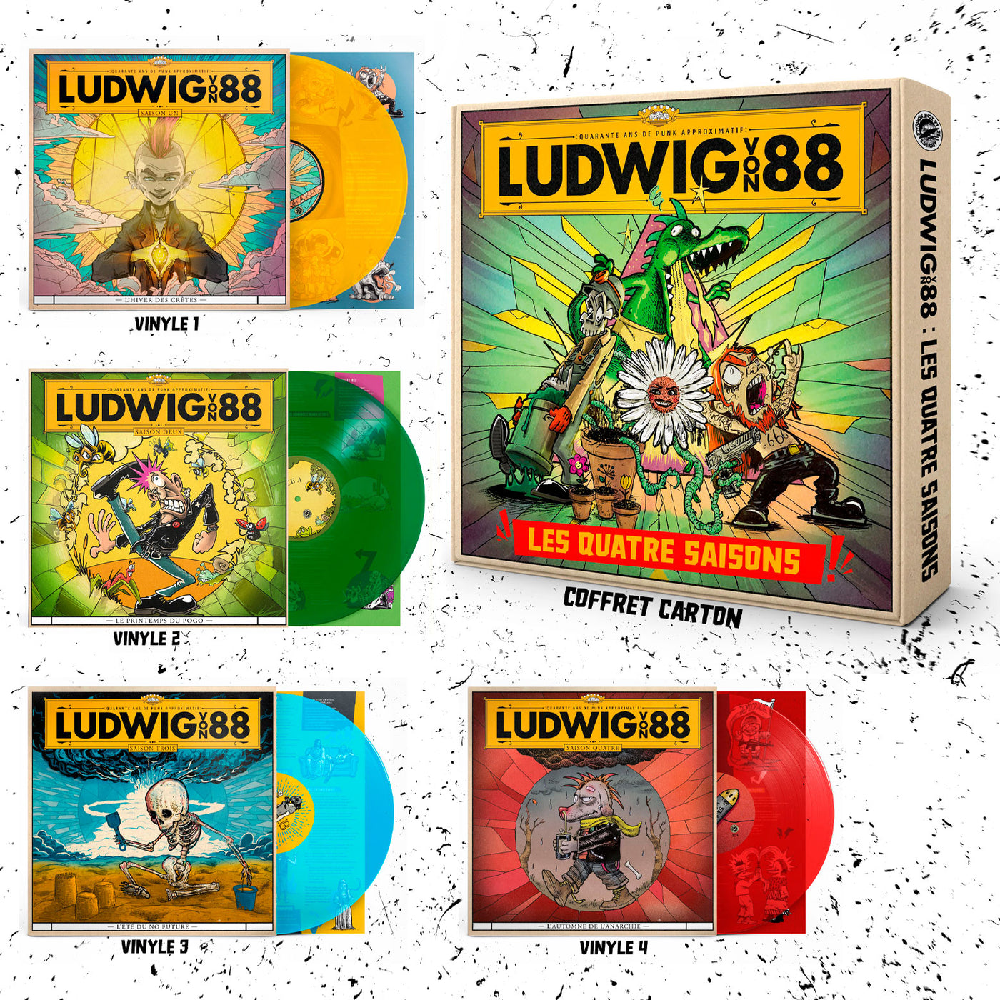 Ludwig Von 88 - Les 4 saisons [coffret vinyles]