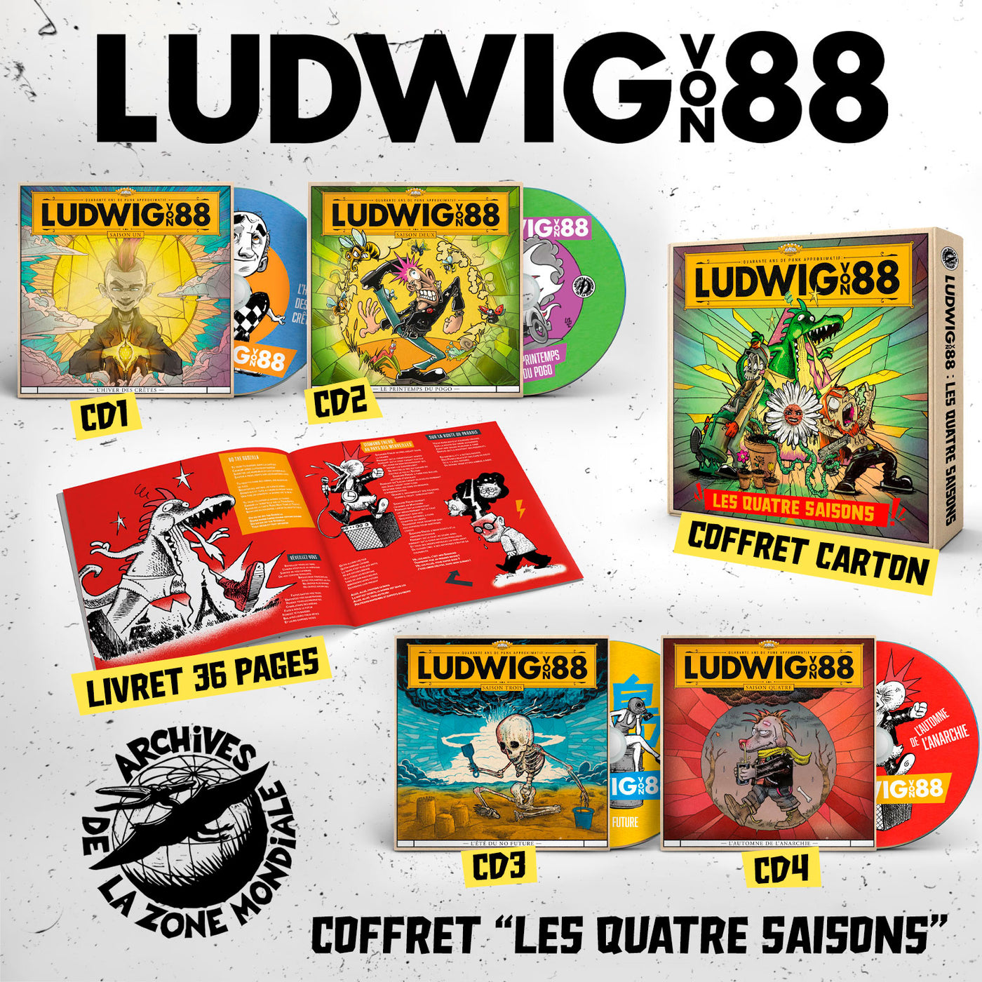 Ludwig Von 88 - Les 4 saisons [coffret CD]
