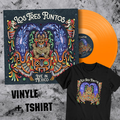 Los Tres Puntos, Live in Mexico, pack Tshirt + vinyle orange (pochette gatefold)