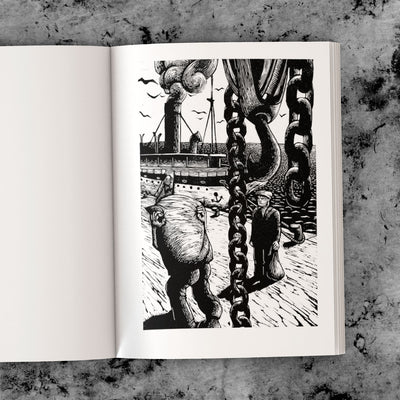 illustration tirée du livre ROLAND CROS "L'incorrigible", itinéraire d'un bagnard ordinaire