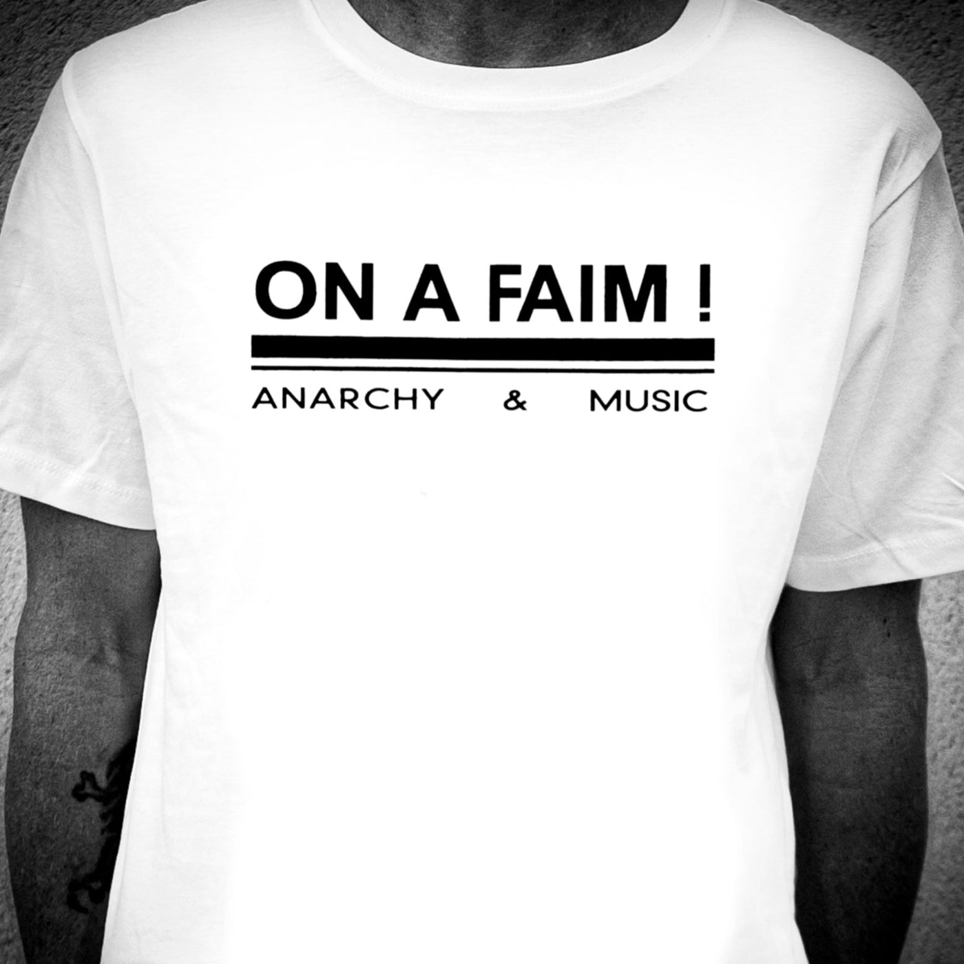 T-shirt du label culte ON A FAIM (blanc)