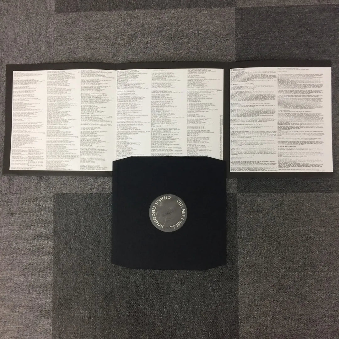 Crass - Yes Sir I Will