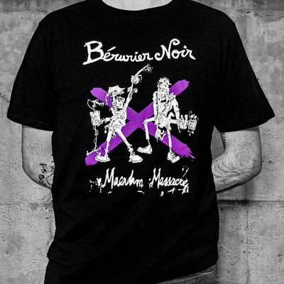 Tshirt Bérurier Noir - Macadam Massacre (noir/violet)