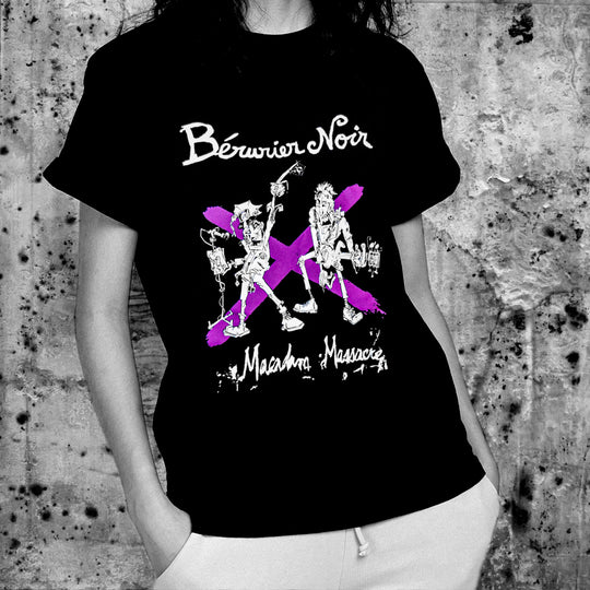 Tshirt Bérurier Noir - Macadam Massacre (noir/violet)