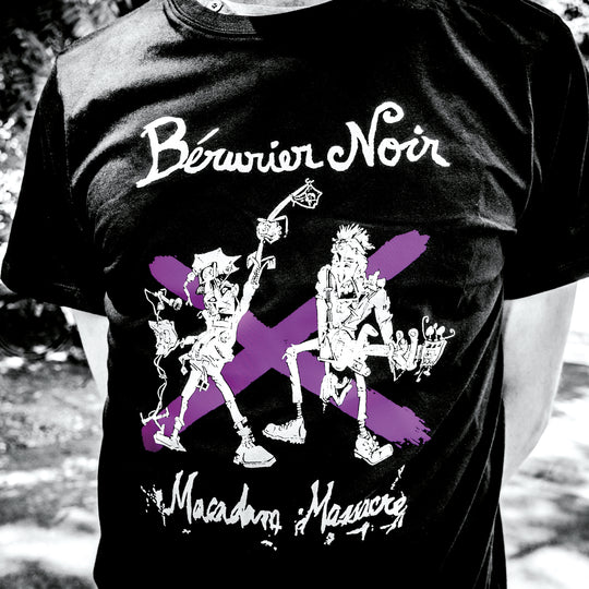 Tshirt Bérurier Noir - Macadam Massacre (noir/violet)