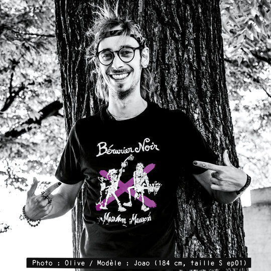 Tshirt Bérurier Noir - Macadam Massacre (noir/violet)