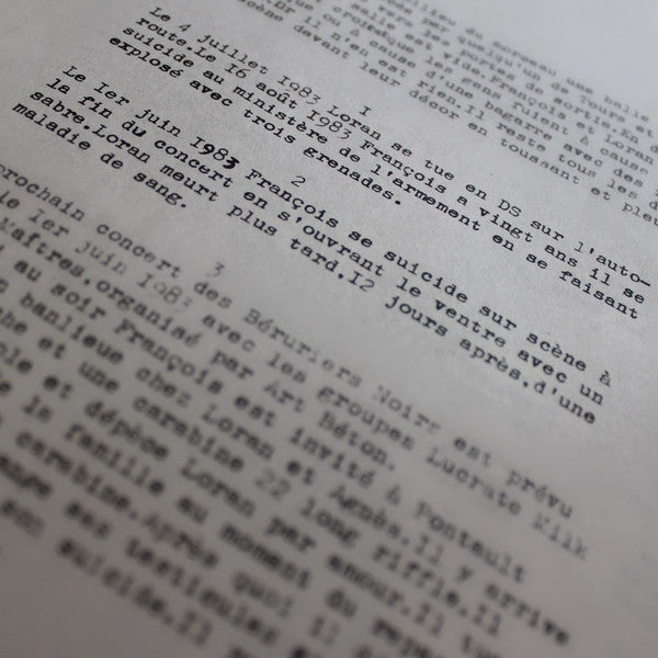 Bérurier, Dossier Noir - Archives de la Zone Mondiale